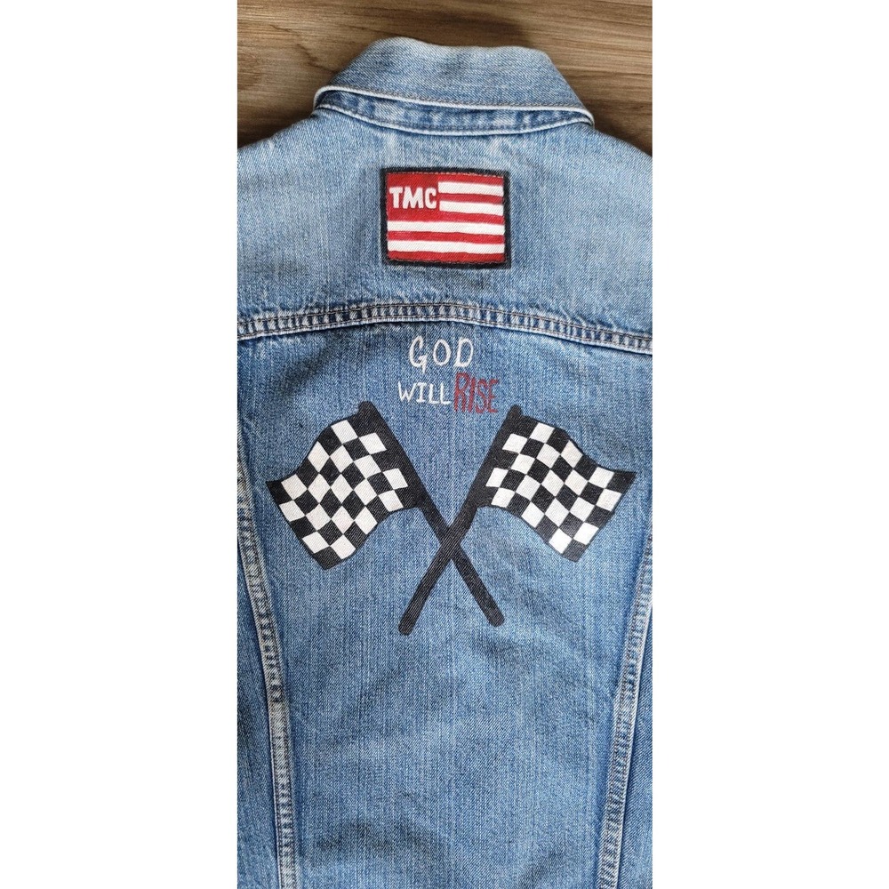 Levi's Custom Nipsey Hussle Tmc Distressed Denim … - image 6